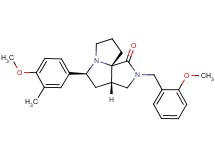 (3aS*,5S*,9aS*)-2-(2-methoxybenzyl)-5-(4-methoxy-3-methylphenyl)hexahydro-7H-pyrrolo[3,4-g]pyrrolizin-1(2H)-one
