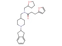 N-{[1-(2,3-dihydro-1H-inden-2-yl)-4-piperidinyl]methyl}-3-(2-furyl)-N-(tetrahydro-2-furanylmethyl)propanamide