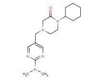 1-cyclohexyl-4-{[2-(dimethylamino)pyrimidin-5-yl]methyl}piperazin-2-one