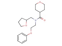N-(2-phenoxyethyl)-N-(tetrahydrofuran-2-ylmethyl)tetrahydro-2H-pyran-4-carboxamide