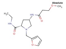 (4S)-N-ethyl-1-(2-furylmethyl)-4-[(3-methoxypropanoyl)amino]-L-prolinamide