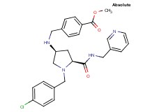 methyl 4-{[((3S,5S)-1-(4-chlorobenzyl)-5-{[(3-pyridinylmethyl)amino]carbonyl}-3-pyrrolidinyl)amino]methyl}benzoate