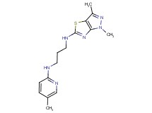 (1,3-dimethyl-1H-pyrazolo[3,4-d][1,3]thiazol-5-yl){3-[(5-methylpyridin-2-yl)amino]propyl}amine