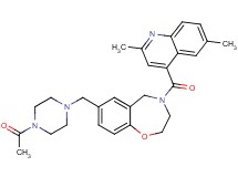 7-[(4-acetyl-1-piperazinyl)methyl]-4-[(2,6-dimethyl-4-quinolinyl)carbonyl]-2,3,4,5-tetrahydro-1,4-benzoxazepine