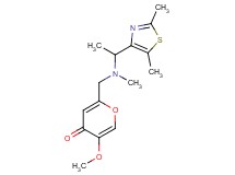 2-{[[1-(2,5-dimethyl-1,3-thiazol-4-yl)ethyl](methyl)amino]methyl}-5-methoxy-4H-pyran-4-one