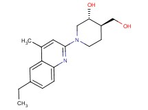 (3R*,4R*)-1-(6-ethyl-4-methyl-2-quinolinyl)-4-(hydroxymethyl)-3-piperidinol