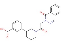 3-{1-[(1-oxophthalazin-2(1H)-yl)acetyl]piperidin-3-yl}benzoic acid