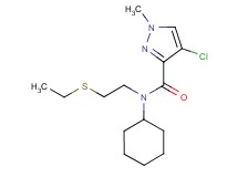 4-chloro-N-cyclohexyl-N-[2-(ethylthio)ethyl]-1-methyl-1H-pyrazole-3-carboxamide