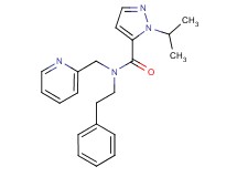 1-isopropyl-N-(2-phenylethyl)-N-(pyridin-2-ylmethyl)-1H-pyrazole-5-carboxamide