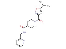 1-[(5-isopropyl-3-isoxazolyl)carbonyl]-N-(2-pyridinylmethyl)-4-piperidinecarboxamide