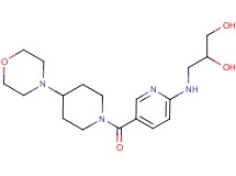 3-({5-[(4-morpholin-4-ylpiperidin-1-yl)carbonyl]pyridin-2-yl}amino)propane-1,2-diol