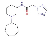 N-(1-cycloheptyl-3-piperidinyl)-2-(1H-1,2,4-triazol-1-yl)acetamide