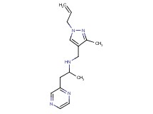 N-[(1-allyl-3-methyl-1H-pyrazol-4-yl)methyl]-1-pyrazin-2-ylpropan-2-amine