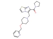 5-{[4-(2-pyridinylmethoxy)-1-piperidinyl]methyl}-6-(1-pyrrolidinylcarbonyl)imidazo[2,1-b][1,3]thiazole