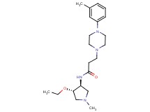 N-[(3S*,4S*)-4-ethoxy-1-methyl-3-pyrrolidinyl]-3-[4-(3-methylphenyl)-1-piperazinyl]propanamide