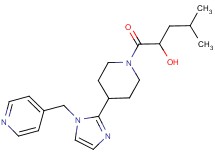 4-methyl-1-oxo-1-{4-[1-(4-pyridinylmethyl)-1H-imidazol-2-yl]-1-piperidinyl}-2-pentanol