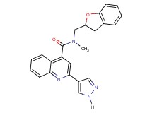 N-(2,3-dihydro-1-benzofuran-2-ylmethyl)-N-methyl-2-(1H-pyrazol-4-yl)quinoline-4-carboxamide