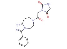 3-[2-oxo-2-(3-phenyl-5,6,8,9-tetrahydro-7H-[1,2,4]triazolo[4,3-d][1,4]diazepin-7-yl)ethyl]-2,4-imidazolidinedione