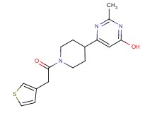 2-methyl-6-[1-(3-thienylacetyl)-4-piperidinyl]-4-pyrimidinol