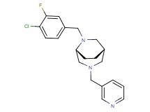 (1S*,5R*)-6-(4-chloro-3-fluorobenzyl)-3-(3-pyridinylmethyl)-3,6-diazabicyclo[3.2.2]nonane