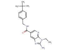 2-amino-N-(4-tert-butylbenzyl)-3-ethyl-3H-imidazo[4,5-b]pyridine-6-carboxamide