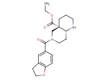 ethyl (4aS*,8aR*)-6-(2,3-dihydro-1-benzofuran-5-ylcarbonyl)octahydro-1,6-naphthyridine-4a(2H)-carboxylate