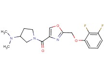 1-({2-[(2,3-difluorophenoxy)methyl]-1,3-oxazol-4-yl}carbonyl)-N,N-dimethyl-3-pyrrolidinamine