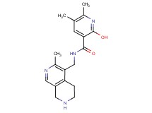 2-hydroxy-5,6-dimethyl-N-[(3-methyl-5,6,7,8-tetrahydro-2,7-naphthyridin-4-yl)methyl]nicotinamide dihydrochloride