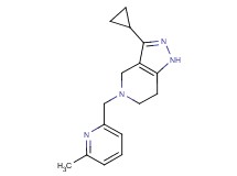 3-cyclopropyl-5-[(6-methylpyridin-2-yl)methyl]-4,5,6,7-tetrahydro-1H-pyrazolo[4,3-c]pyridine