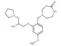 1-[2-(2-hydroxy-3-pyrrolidin-1-ylpropoxy)-4-methoxybenzyl]-1,4-diazepan-5-one