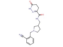 N-{[1-(2-cyanobenzyl)pyrrolidin-3-yl]methyl}-6-oxo-1,4,5,6-tetrahydropyridazine-3-carboxamide