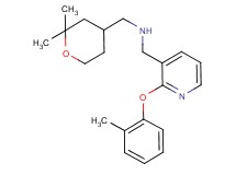 1-(2,2-dimethyltetrahydro-2H-pyran-4-yl)-N-{[2-(2-methylphenoxy)-3-pyridinyl]methyl}methanamine