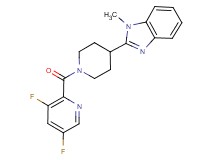 2-{1-[(3,5-difluoro-2-pyridinyl)carbonyl]-4-piperidinyl}-1-methyl-1H-benzimidazole