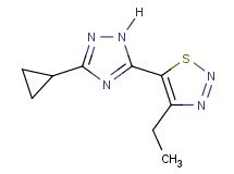 5-(3-cyclopropyl-1H-1,2,4-triazol-5-yl)-4-ethyl-1,2,3-thiadiazole