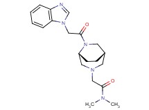 2-[(1S*,5R*)-6-(1H-benzimidazol-1-ylacetyl)-3,6-diazabicyclo[3.2.2]non-3-yl]-N,N-dimethylacetamide