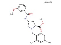 methyl (4R)-1-(2,4-dimethylbenzyl)-4-[(3-methoxybenzoyl)amino]-L-prolinate