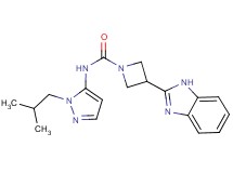 3-(1H-benzimidazol-2-yl)-N-(1-isobutyl-1H-pyrazol-5-yl)azetidine-1-carboxamide