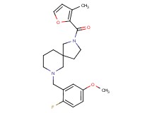 7-(2-fluoro-5-methoxybenzyl)-2-(3-methyl-2-furoyl)-2,7-diazaspiro[4.5]decane
