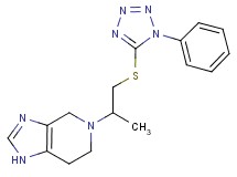 5-{1-methyl-2-[(1-phenyl-1H-tetrazol-5-yl)thio]ethyl}-4,5,6,7-tetrahydro-1H-imidazo[4,5-c]pyridine