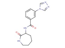 N-(2-oxoazepan-3-yl)-3-(4H-1,2,4-triazol-4-yl)benzamide