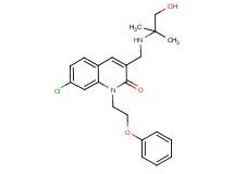 7-chloro-3-{[(2-hydroxy-1,1-dimethylethyl)amino]methyl}-1-(2-phenoxyethyl)-2(1H)-quinolinone