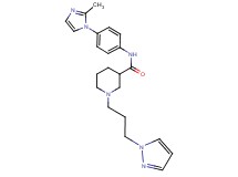 N-[4-(2-methyl-1H-imidazol-1-yl)phenyl]-1-[3-(1H-pyrazol-1-yl)propyl]-3-piperidinecarboxamide