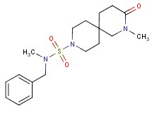N-benzyl-N,2-dimethyl-3-oxo-2,9-diazaspiro[5.5]undecane-9-sulfonamide