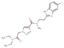 1-[2-(diethylamino)-2-oxoethyl]-N-[2-(5-fluoro-1H-benzimidazol-2-yl)ethyl]-N-methyl-1H-1,2,3-triazole-4-carboxamide