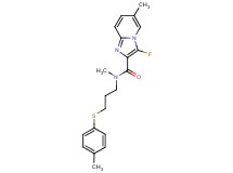 3-fluoro-N,6-dimethyl-N-{3-[(4-methylphenyl)thio]propyl}imidazo[1,2-a]pyridine-2-carboxamide