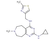N~2~-cyclopropyl-7-methyl-N~4~-[(2-methyl-1,3-thiazol-4-yl)methyl]-6,7,8,9-tetrahydro-5H-pyrimido[4,5-d]azepine-2,4-diamine