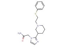 2-(2-{1-[2-(phenylthio)ethyl]-3-piperidinyl}-1H-imidazol-1-yl)acetamide