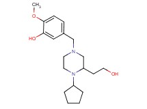 5-{[4-cyclopentyl-3-(2-hydroxyethyl)-1-piperazinyl]methyl}-2-methoxyphenol
