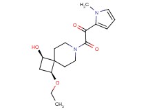 2-[(1S*,3R*)-1-ethoxy-3-hydroxy-7-azaspiro[3.5]non-7-yl]-1-(1-methyl-1H-pyrrol-2-yl)-2-oxoethanone