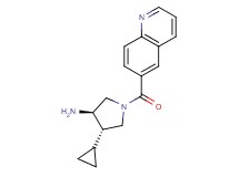 (3R*,4S*)-4-cyclopropyl-1-(quinolin-6-ylcarbonyl)pyrrolidin-3-amine